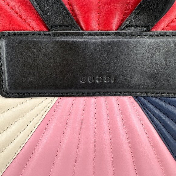 Gucci Queen Margaret Colorblock Leather Top-Handle/Backpack - Picture 6 of 14